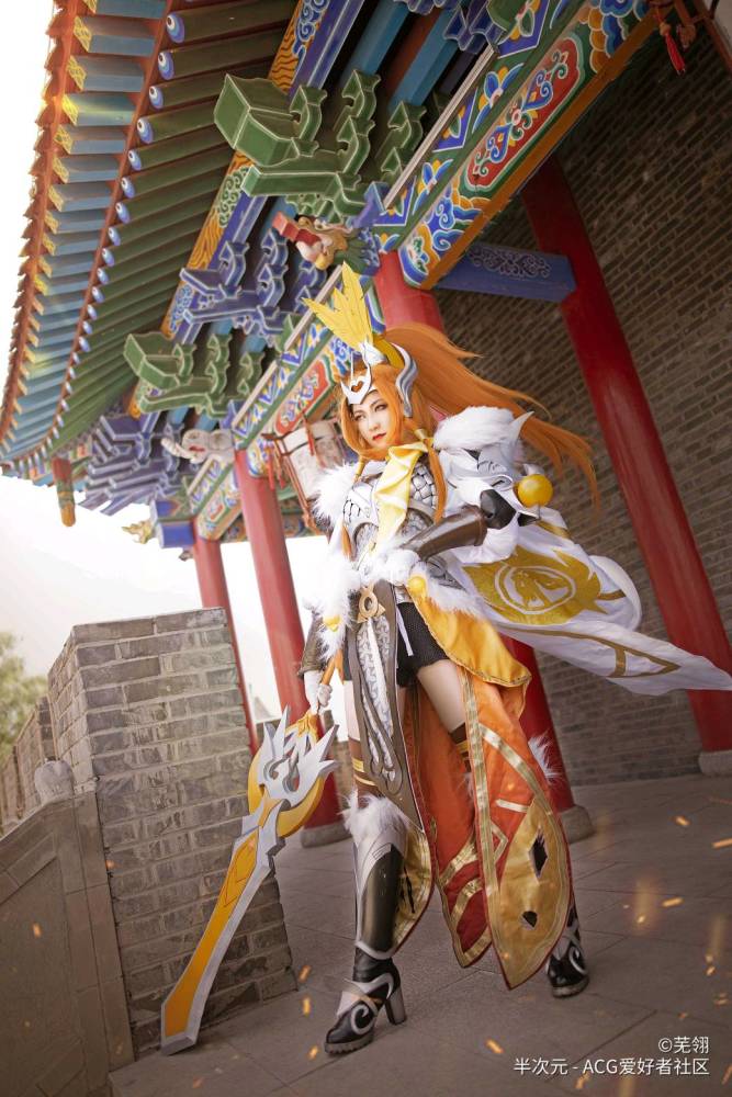 王者荣耀 花木兰 冠军飞将 cos_腾讯新闻