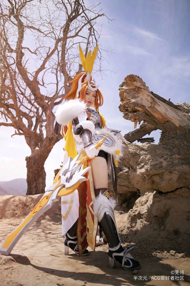 王者荣耀 花木兰 冠军飞将 cos_腾讯新闻