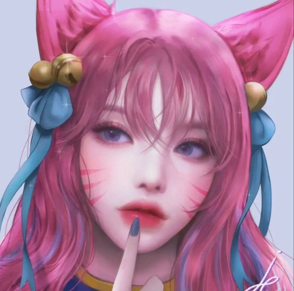 插画完美大妞儿韩国肖像插画师pinker作品