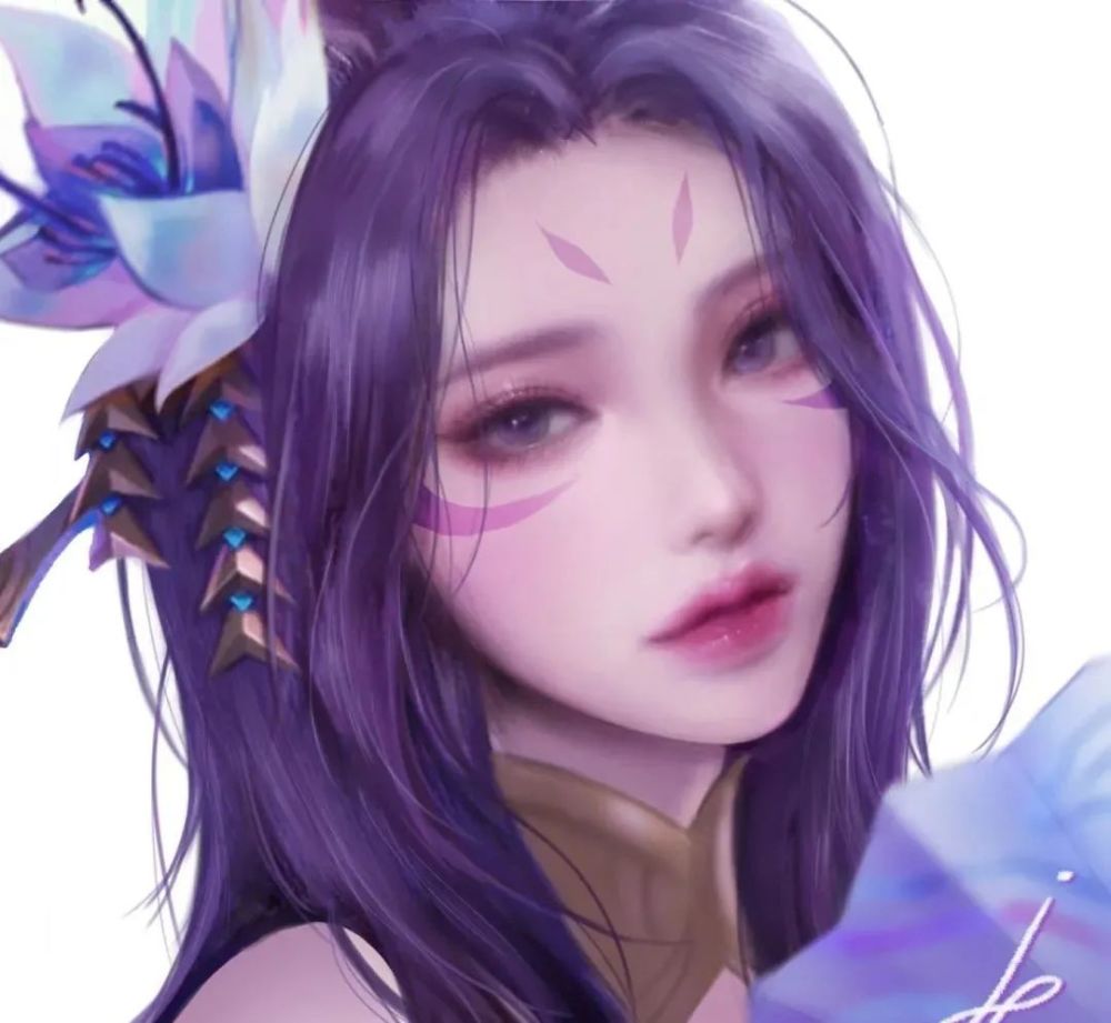 插画完美大妞儿韩国肖像插画师pinker作品