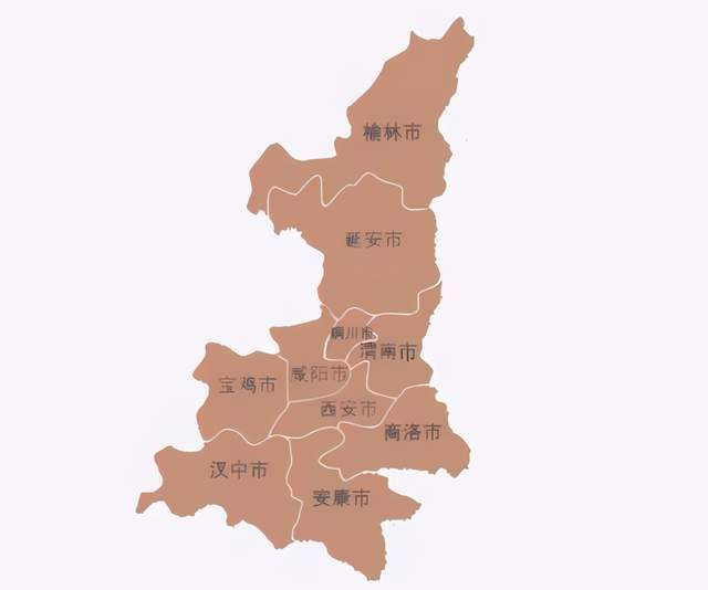 陕西省县级行政区划图图片