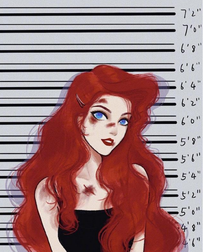 不同画风的迪士尼公主白雪公主被抓伤艾莎一脸淡定很狂气