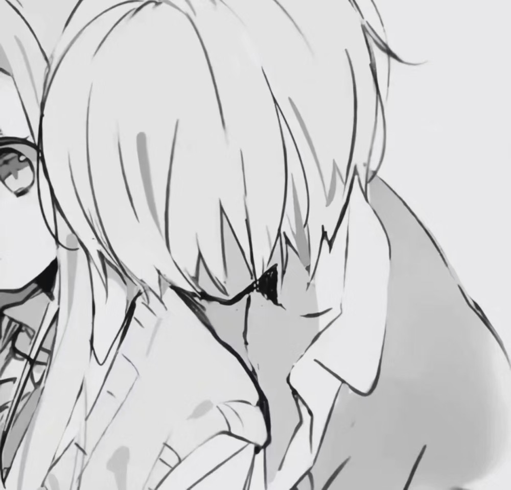 黑白漫画风情头只想要偏爱独一无二的那种