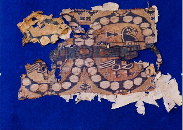 就是"波斯萨珊式"纹样锦,即在连珠组成的球体内填以适合的动植物纹样