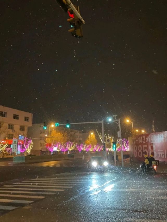 天津雪景高清图片夜晚图片