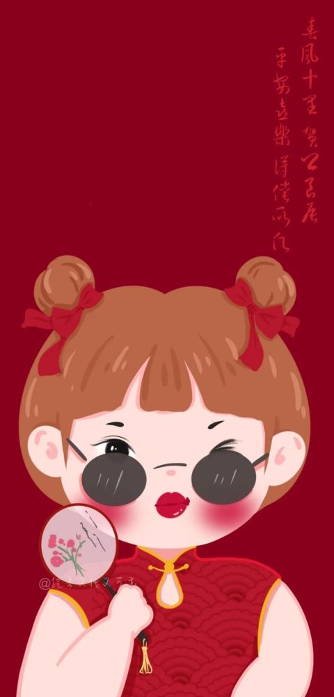 新年幸运红色壁纸好运来
