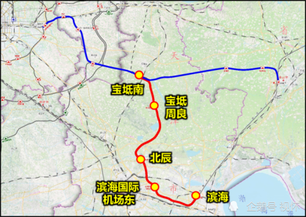 今年天津擬開工3條鐵路:包括高鐵,聯絡線,同時在建線路達5條|京唐城際