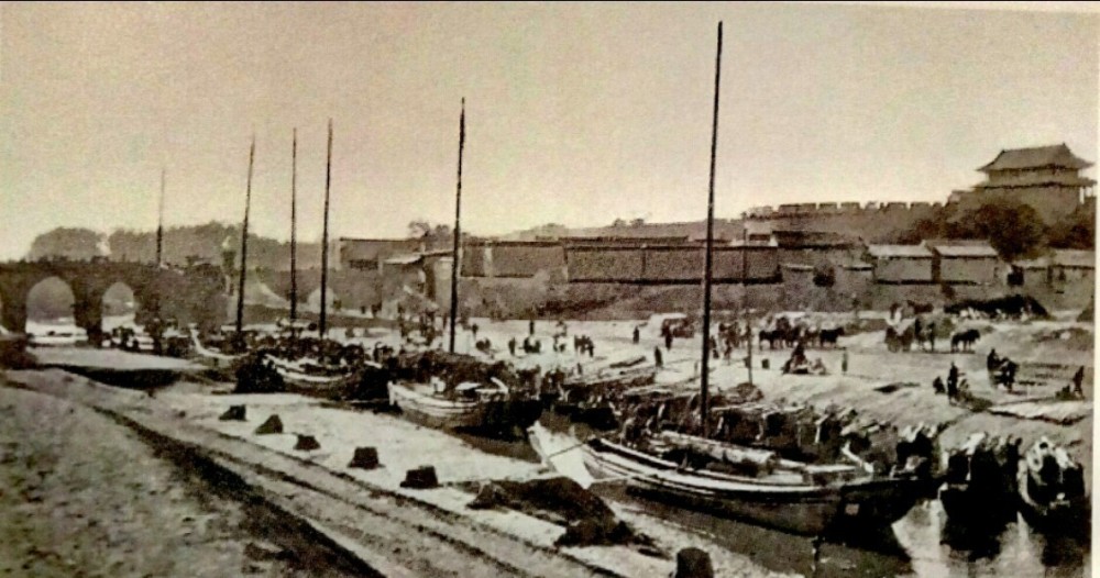 保定老照片南关码头府河风光和南河坡亚细亚洋油公司旧址