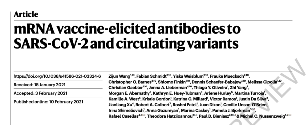 新冠病毒|《自然》：两款mRNA疫苗对新冠病毒变异株效力稍降