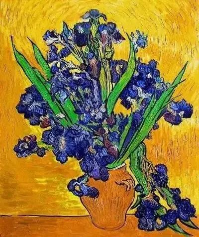 著名的莫过于藏于盖蒂博物馆的《鸢尾花,这幅画也被称为梵高在圣
