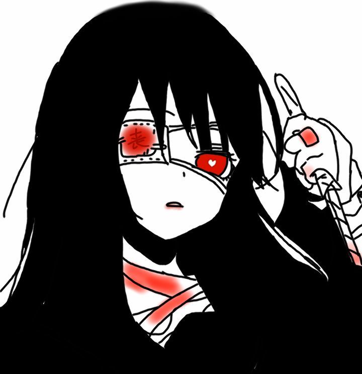 黑化头像暗黑系动漫男生头像来也