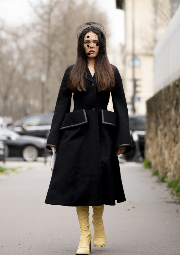 今年流行的"x型"收腰大衣,小细节大时髦,穿出纤腰好比例