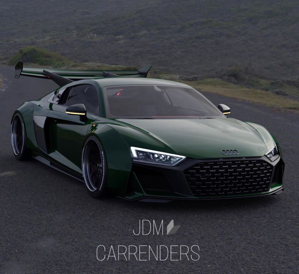 酷炫的鲨鱼造型,2021款奥迪r8,jdm改装设计_腾讯新闻