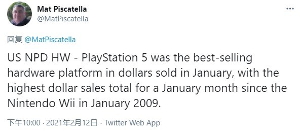 Ps5打破wii在美国12年的销售纪录 可能是ps5比较贵吧 狗头 腾讯新闻