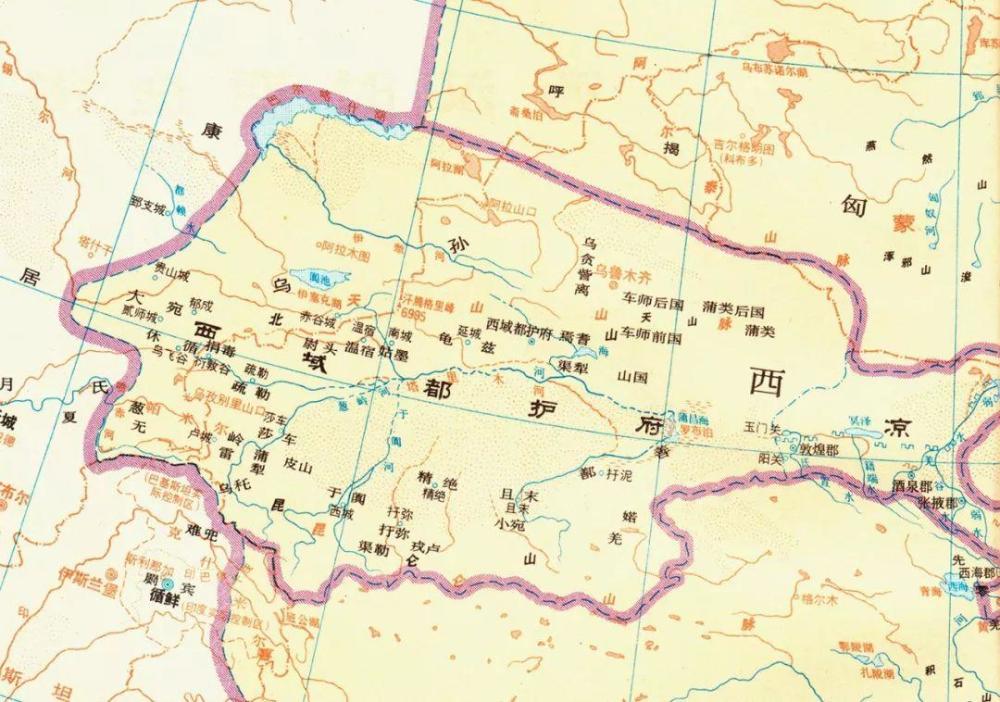 西域都护府地图图片