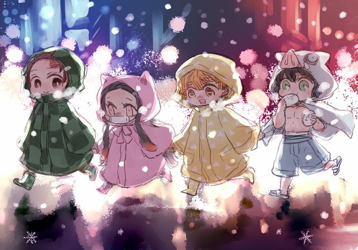 鬼灭之刃图片在幼儿园要乖乖的