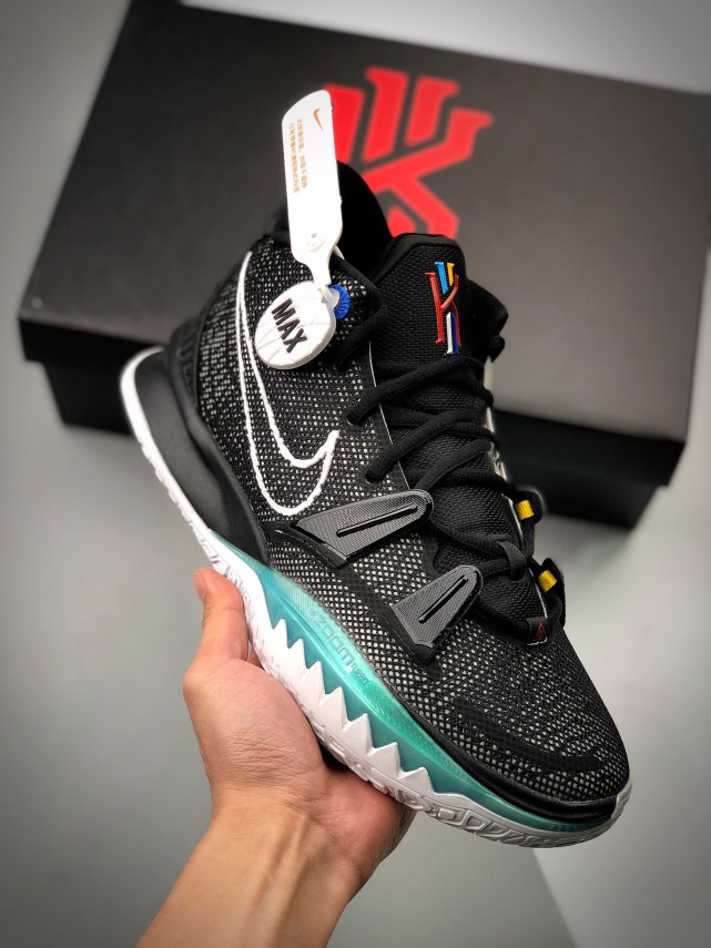 nk kyrie 7 "bk black" 灭世纯原欧文七代 实战天花