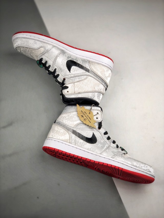 edcxairjordan1midaj1白絲綢中幫