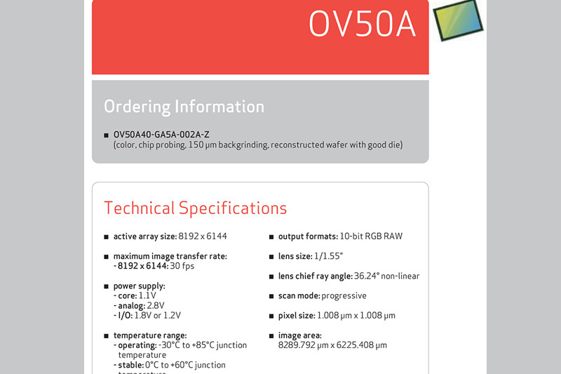 国产手机新传感器ov50a将在二季度亮相能与三星hm2抗衡吗