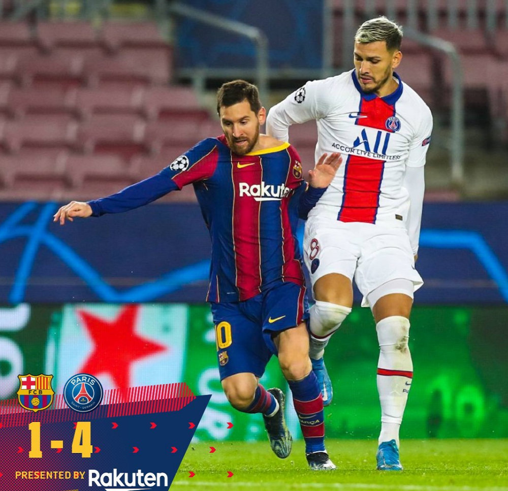 巴萨1比4不敌巴黎?欧冠近三次大逆转,都和巴萨有关!_腾讯新闻