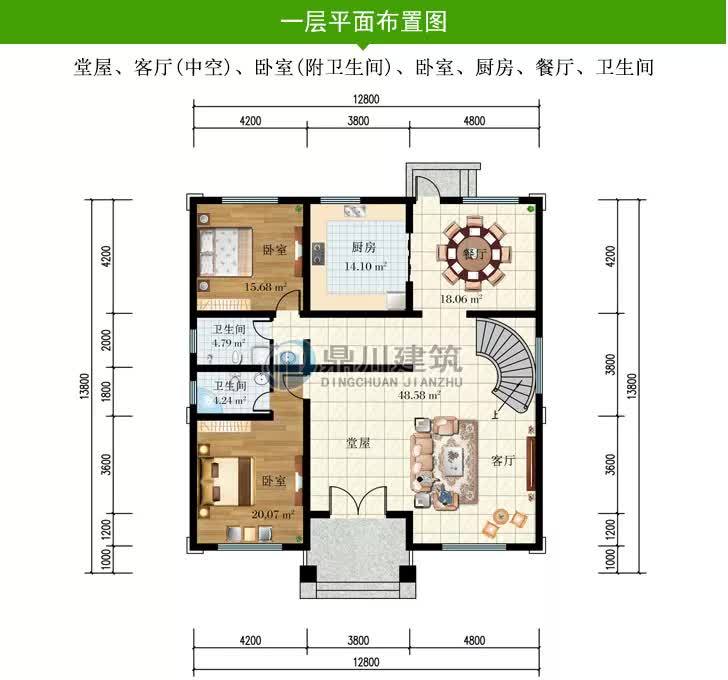 佔地150平方到180平方9套自建別墅圖紙農村建房不愁