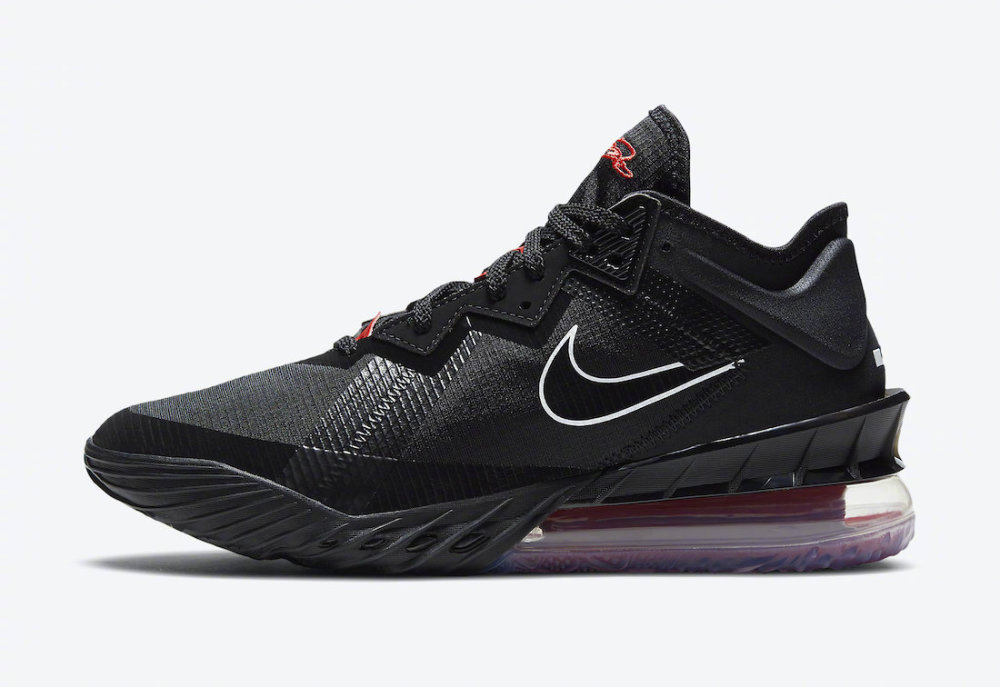 nike lebron 18 low——"bred"配色官图
