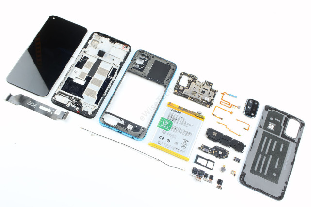 千元5g拆解篇oppok7x虽拆解简单但采用国产5g射频芯片