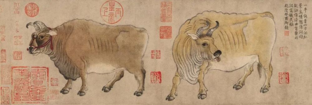 唐代宰相韩滉为历代画牛第一人,工书法,善诗词,多以人物,民俗景物及牛