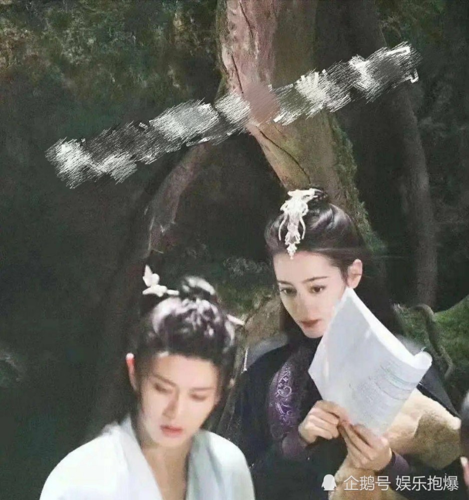 迪丽热巴任嘉伦驭鲛记路透曝光热巴上演暗黑风任嘉伦反差大