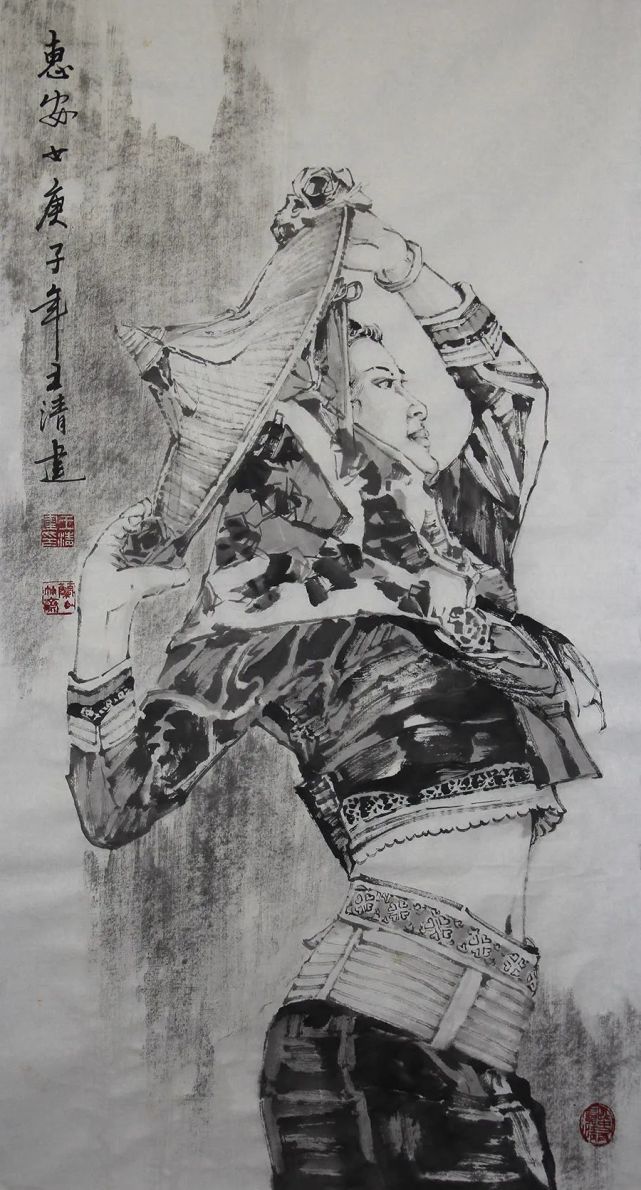 王清建人物画欣赏.