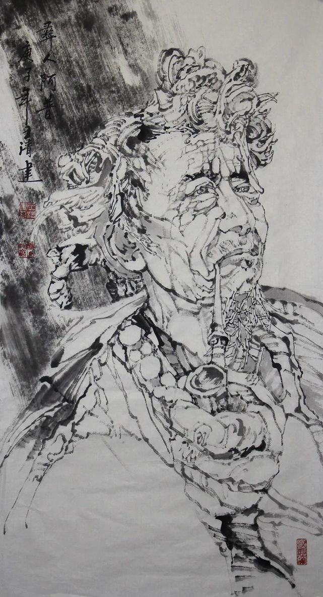 王清建人物画欣赏.