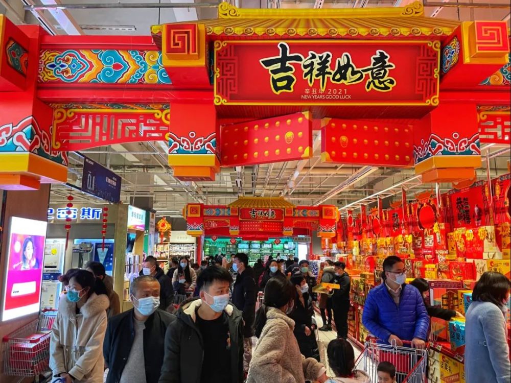 春节期间,相城天虹购物中心销售额1991.7万元,同比2020年春节增长557.