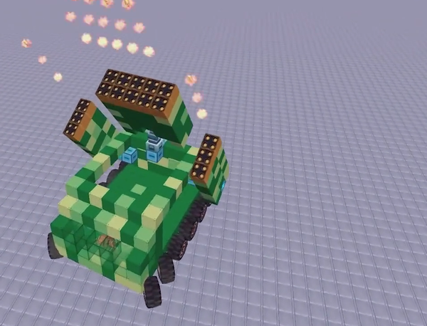 迷你世界迷你导弹车不仅火力强大还能全方位攻击