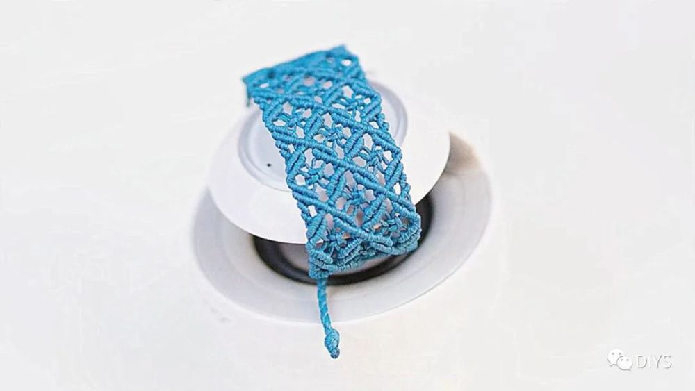 绳编diy时尚的网格手镯