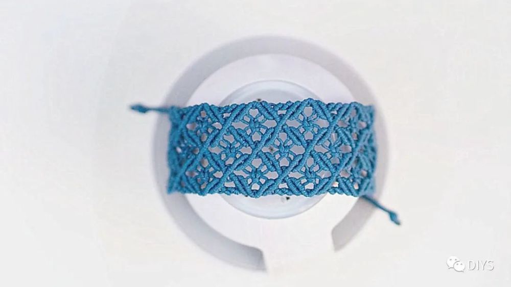 「绳编diy」时尚的网格手镯!