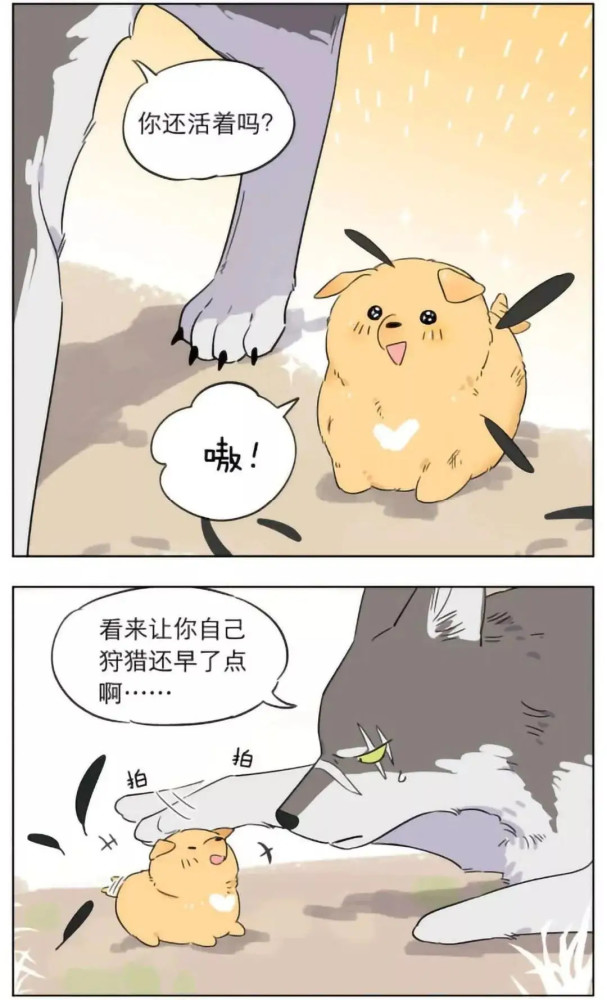 漫画捡了东西的狼捡到的奶狗有点烦