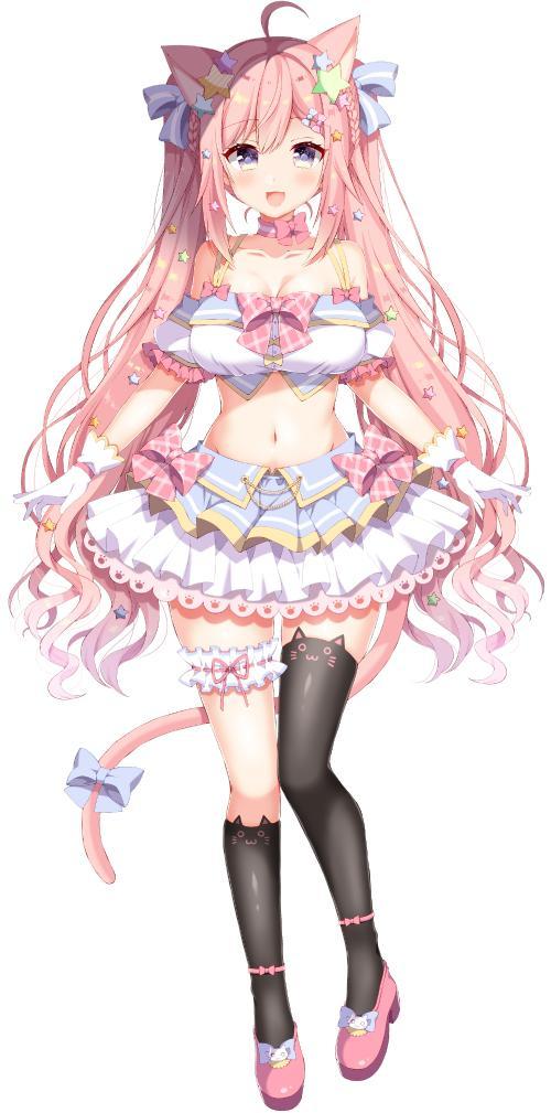 双马尾萌妹子的线稿加上色教学!保姆级教程!