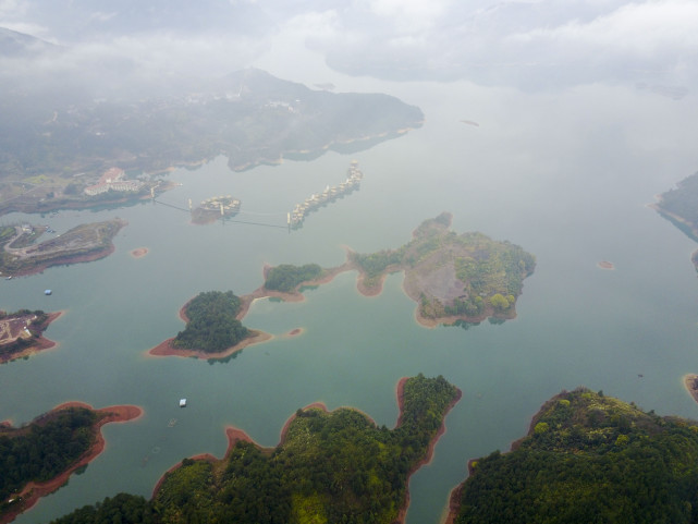 丽水莲湖水库坝址图片