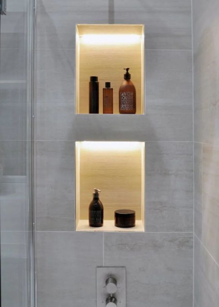 还打柜子现在流行做壁龛能抵好几个收纳箱颜值高省空间