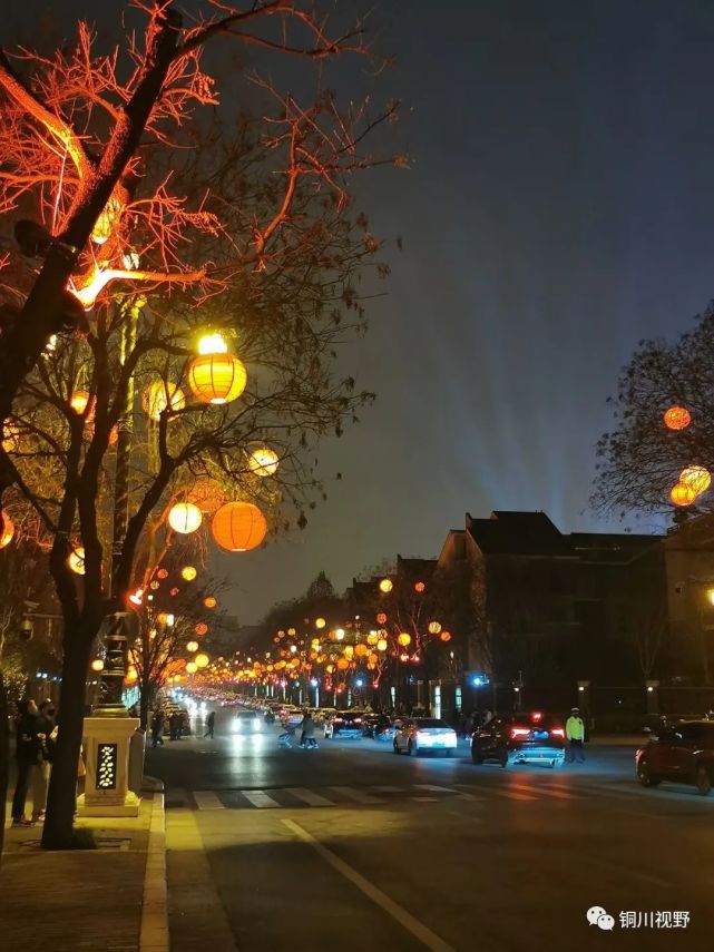 西安冬季夜景图片