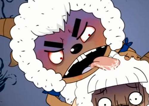 喜羊羊与灰太狼:这五个画面能吓哭小孩,美羊羊变贞子,全体丧尸