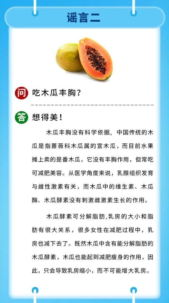 智商税|健康科普｜吃木瓜丰胸？盘点那些年你交过的智商税！