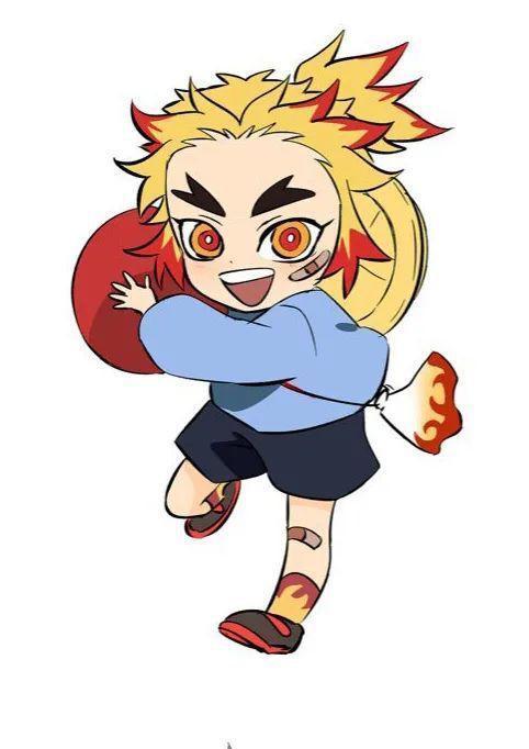 炼狱杏寿郎活泼好动网上有画师kimetuki09把《鬼灭之刃》中的角色变成