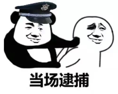 被警察抓捕表情包图片