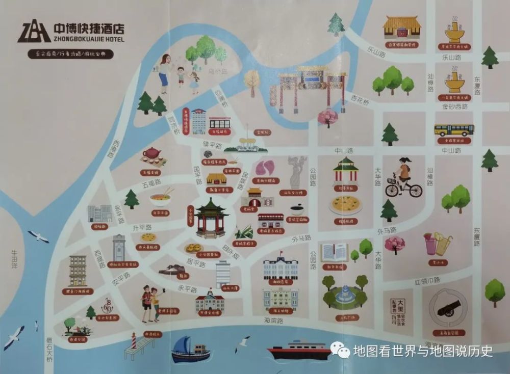 (3)汕头小公园一带放射状格局的城市规划效仿自巴黎的凯旋门;(2)汕头