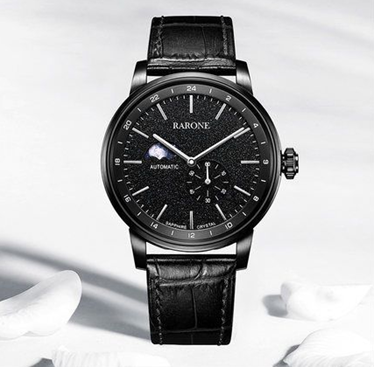 百搭的机械手表rarone雷诺表银河系列男表推荐给大家