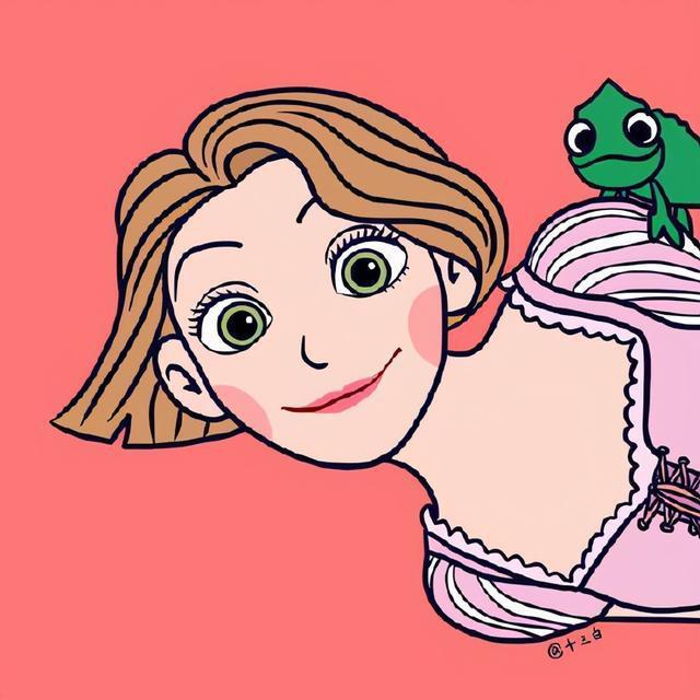 迪士尼公主剪短发什么样乐佩公主俏皮可爱艾莎变成帅哥