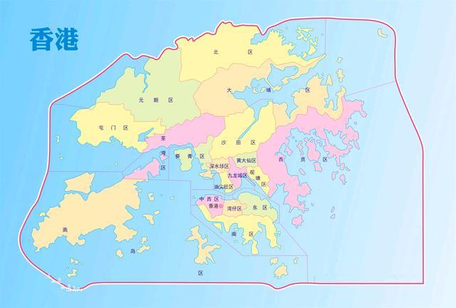 深圳大鹏半岛,珠海万山群岛隔海相望,有新界,香港岛,九龙半岛三大地理