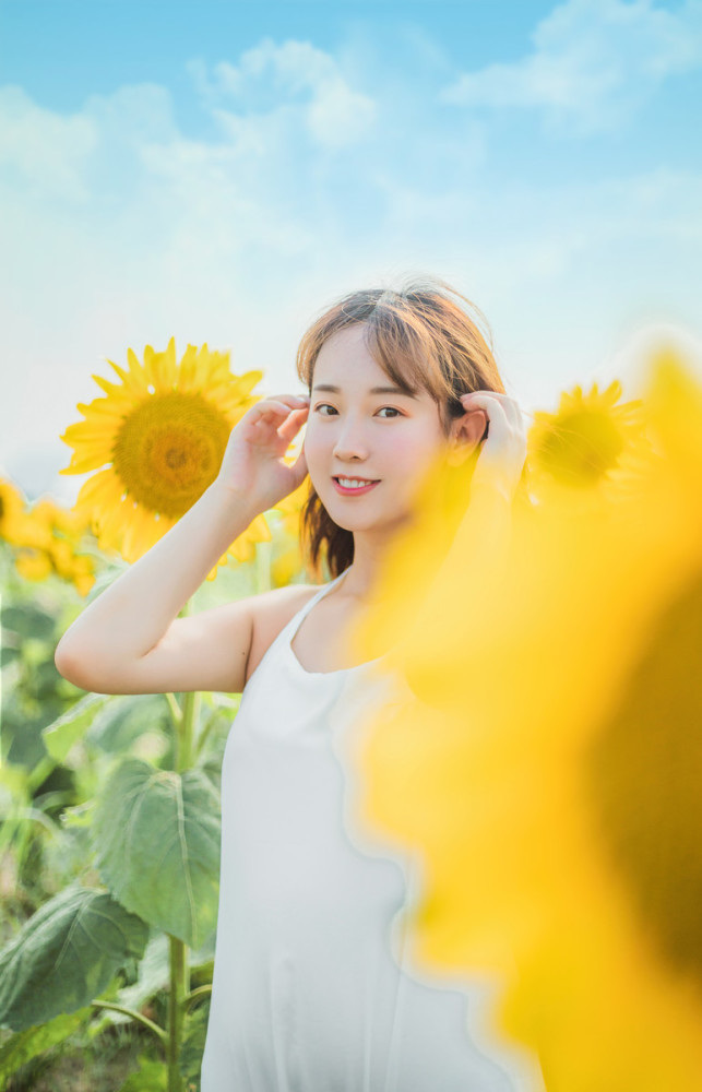 葵花文艺阳光美少女气质亮美