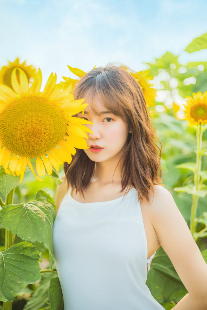 葵花文艺阳光美少女气质亮美